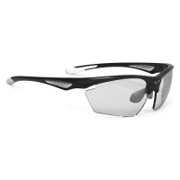 Lunettes Vélo Rudy project Stratofly Black Gloss White Photochromiques
