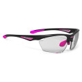 Lunettes Vélo Rudy project Stratofly Black Gloss Pink Photochromiques