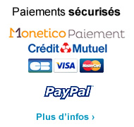 Paiements sécurisés avec Le Crédit Mutuel et Paypal